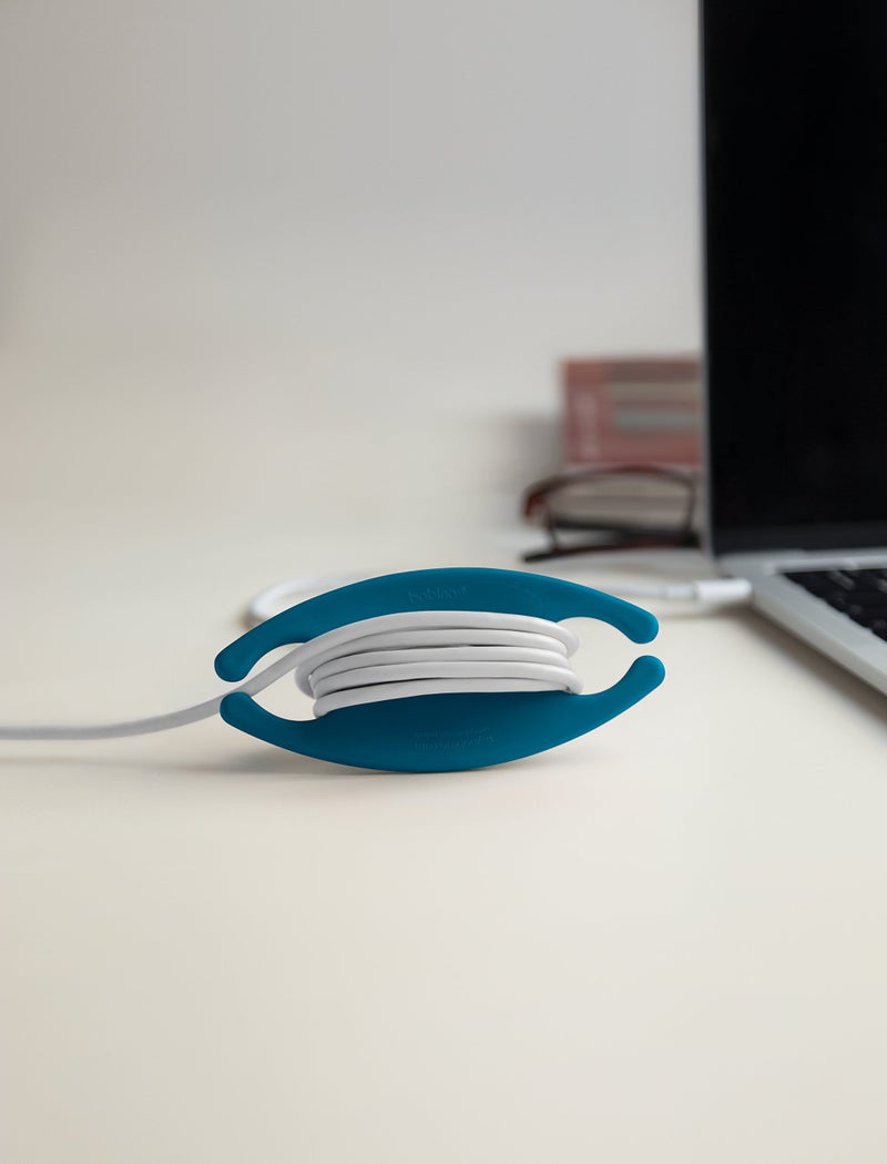 Bobino Cord Wrap - Large - Petrol - Stylish Cable and Wire Management/Organizer - Image 3